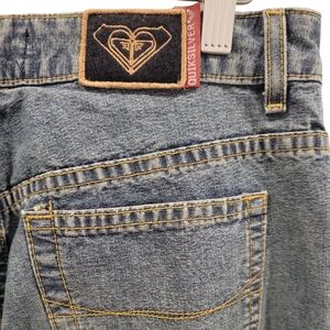 Quicksilver Roxy Vintage 90's Jeans Flared Size 11 Juniors Light Wash Blue